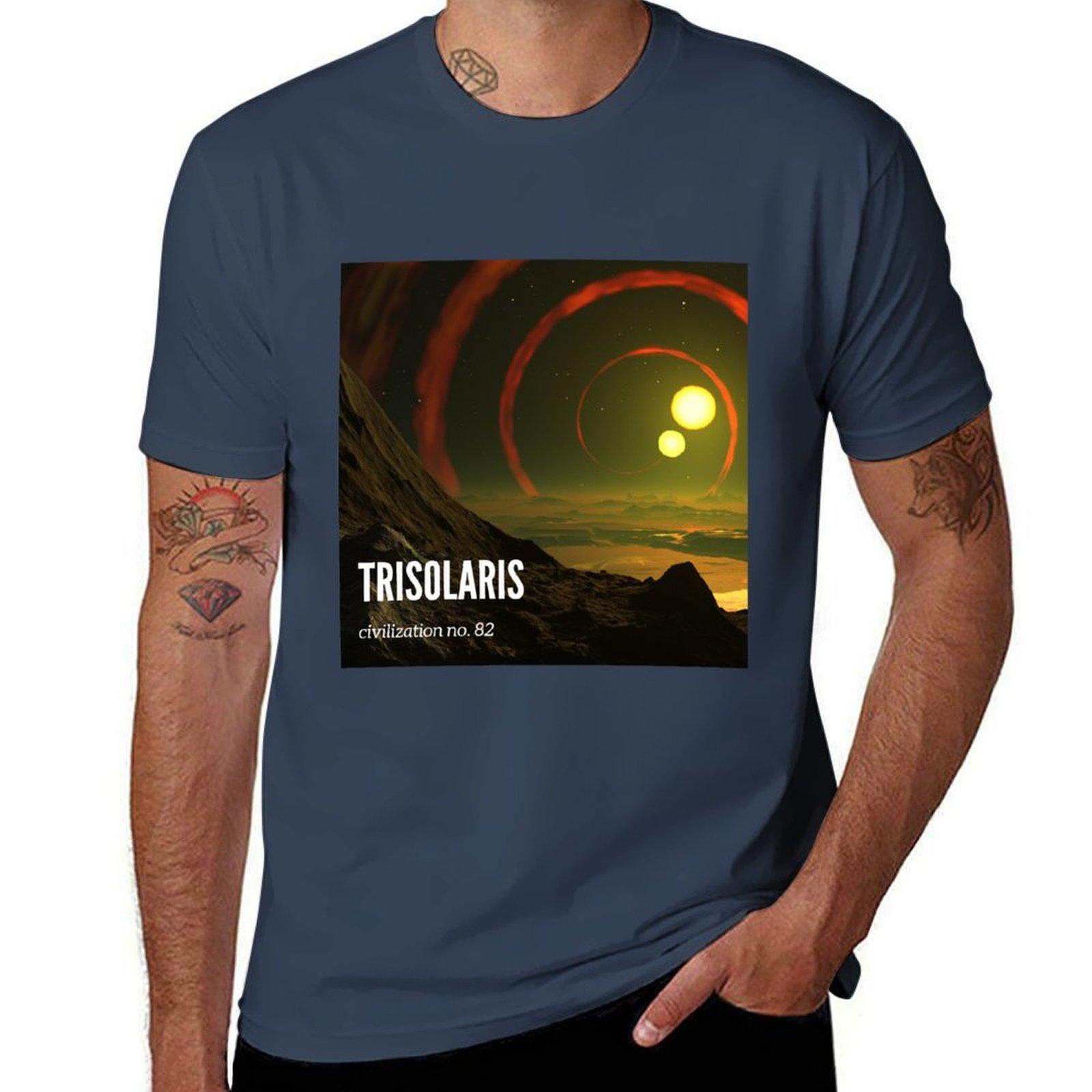 Trisolaris Civilization No 82 Tshirt Comfortable Basic Crew Neck Tee S