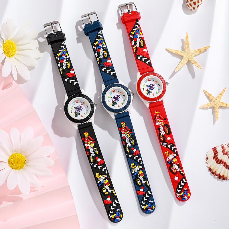 Casual Girls' Cartoon Butterfly Quartz Watch with Silicone Strap