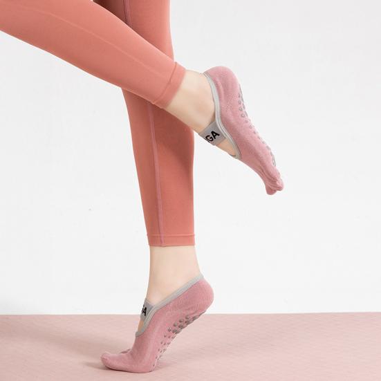 Toe Socks for Men And Women Non-slip Yoga Socks with Grips 5 Toe Athletic Running Socks for Pilates Barre Ballet Fitness