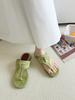 Soft-soled French small sandals outside women's shoes 2025 summer retro fairy wind pinch foot flip-flops flat-bottomed slippers tide