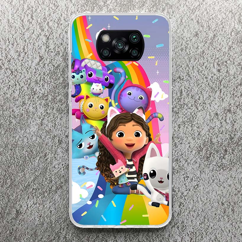 

Cartoon Gabbys Dollhouse Print Soft Case for Xiaomi Poco X7 X6 X5 X4 X3 Nfc Phone Shell F7 Ultra F6 F5 Pro F4 GT M6 M5S M3 Patte Xiaomi Poco X3 Pro
