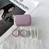 Frosted Macaron Color Contact Lens Double Case