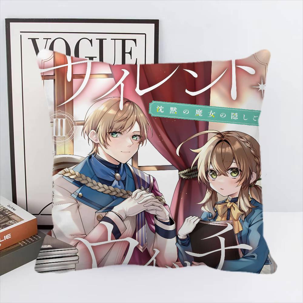 Anime Secrets Of The Silent Witch Pillow Case Square Pillow Bedroom Sofa Leisure Comfort Cushion Car Home Decoration