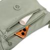 Lightweight Nylon Half Moon Sling Bag with Dual Zipper Pockets Casual Crossbody Waist Pack for Daily Travel