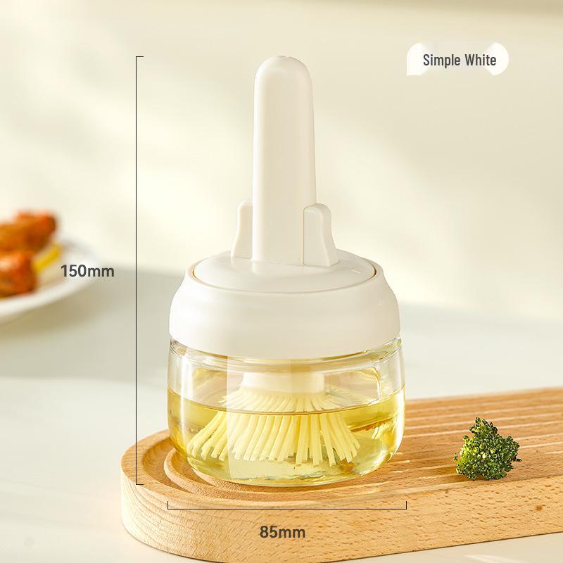Food-grade Silicone Oil Brush with Built-in Bottle for Kitchen and BBQ