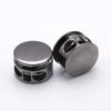 10Pcs Metal Rope Lock Clips Set 2 Hole Design Heavy Duty Adjustable Stopper Buckles for Camping Tent Guyline Adjustment