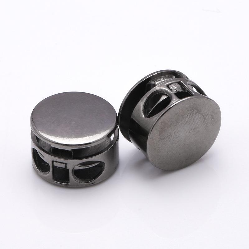 10Pcs Metal Rope Lock Clips Set 2 Hole Design Heavy Duty Adjustable Stopper Buckles for Camping Tent Guyline Adjustment