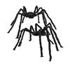 1PC Giant Fluffy Halloween Spider Plush Black Fake Spider Prop for Scary Outdoor Party Haunted House Decor Scene