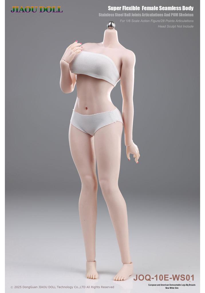 JIAOU DOLL 3rd Gen European Big Bust Movable Rubber-Coated Female Body Model JOQ-10E