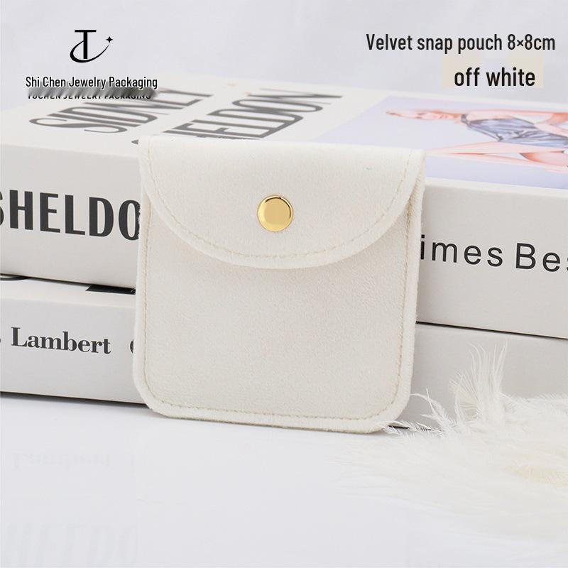 

Тиснений оксамитовий гаманець на кнопці: Маленький подарунковий мішечок для ювелірних виробів та аксесуарів