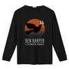 Koszulka Ben Harper the Innocent Criminals w stylu vintage z wzorem ptaka i słońca vintage Prana Lekko Stylowa moda męska