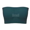Women's Double Layer Strapless Bandeau Top with Removable Pads - One-Shoulder Bustier Style Invisible Underwear