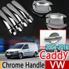 For VW Caddy 2004-2016 2K Chrome Door Handle Covers Trim Set Volkswagen Car Accessories Car Styling 2005 2008 2010 2015 TDI TSI