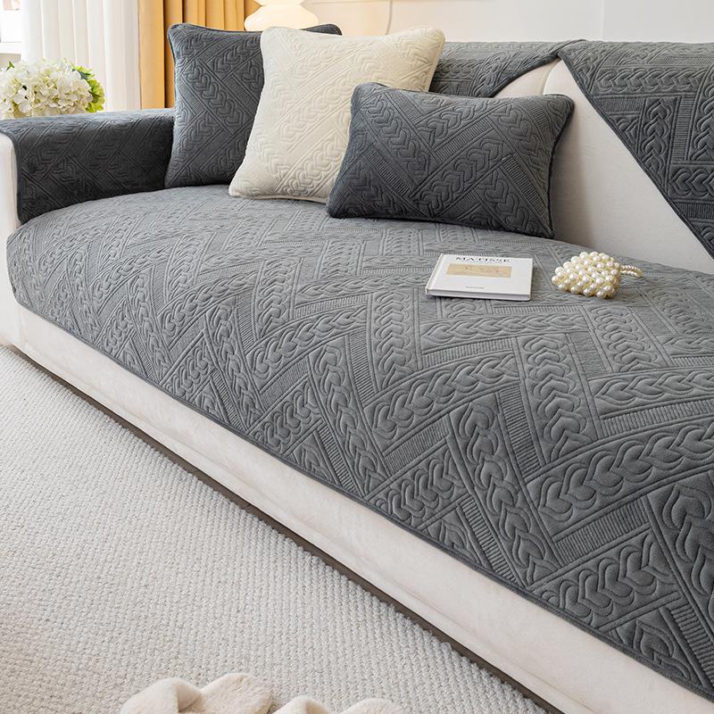 

Бархатная подушка для дивана Four Seasons Universal для гостиной, нескользящая подушка для дивана, осенне-зимний чехол для дивана, тканевое полотенце 70x70cm