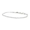SEWNSWEN SILVER SLIM TWINKLE LARVA CHAIN bracelet