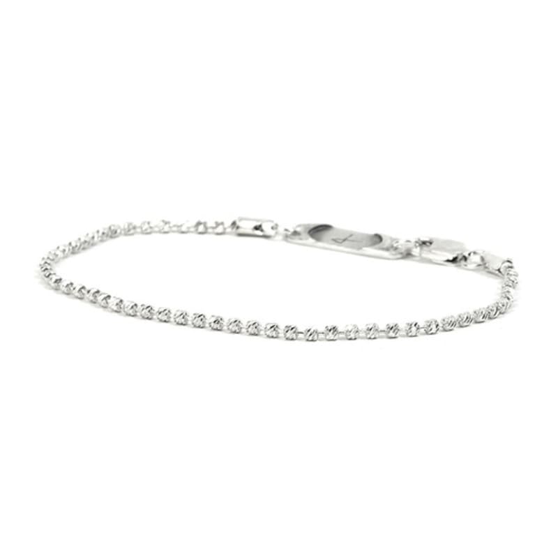 SEWNSWEN SILVER SLIM TWINKLE LARVA CHAIN bracelet