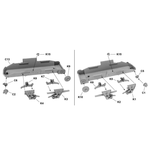World At War 1/72 British Mark I Cruiser Tank (A9) 2-pounder Gun Plastic Model PW72011