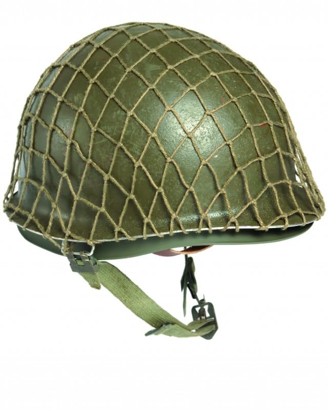 At the Front M1 WWII US Army Replica with Authentic with Green Helmet, Parts, Net,