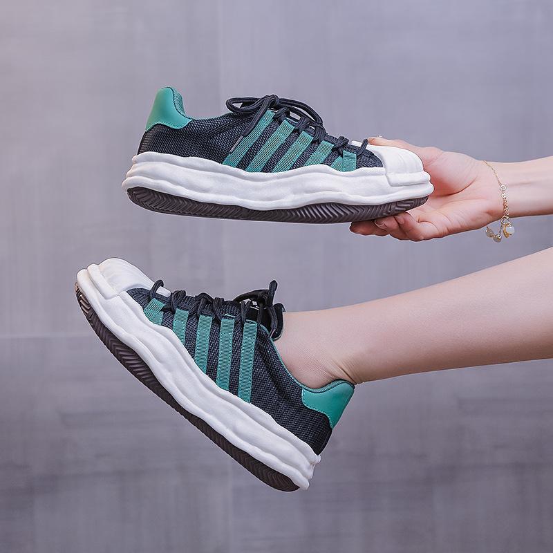 Shell Head Shoes Children'S Summer New Thick-Soled Dissolving Shoes Versatile Casual Sports Shoes Mesh Breathable Mesh Shoes