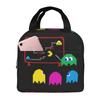 Custom P-Paced Resuable Lunch Box for Women Leakproof Video Game Thermal Cooler Food Insulated Lunch Bag Office Work