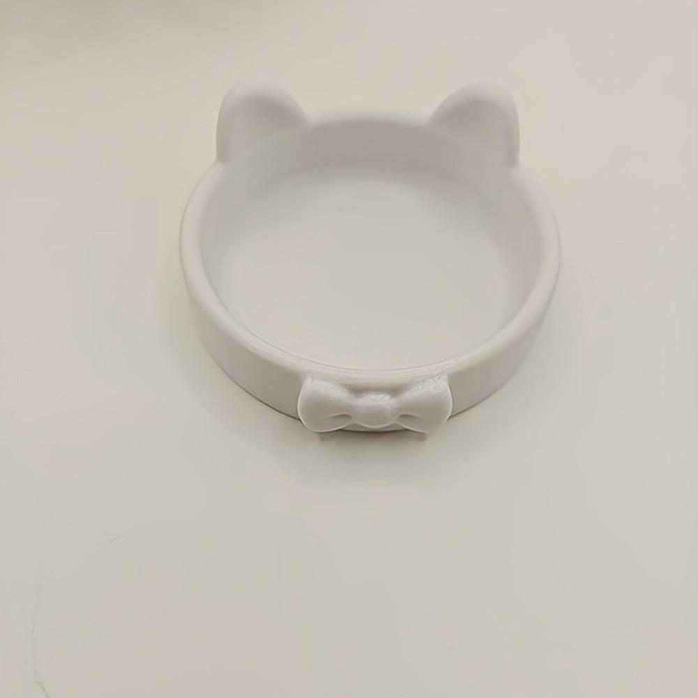 Paw Print-Like Base Cat Ear Storage Trays 3D Printed Jewelry Organizer Vanity Tray