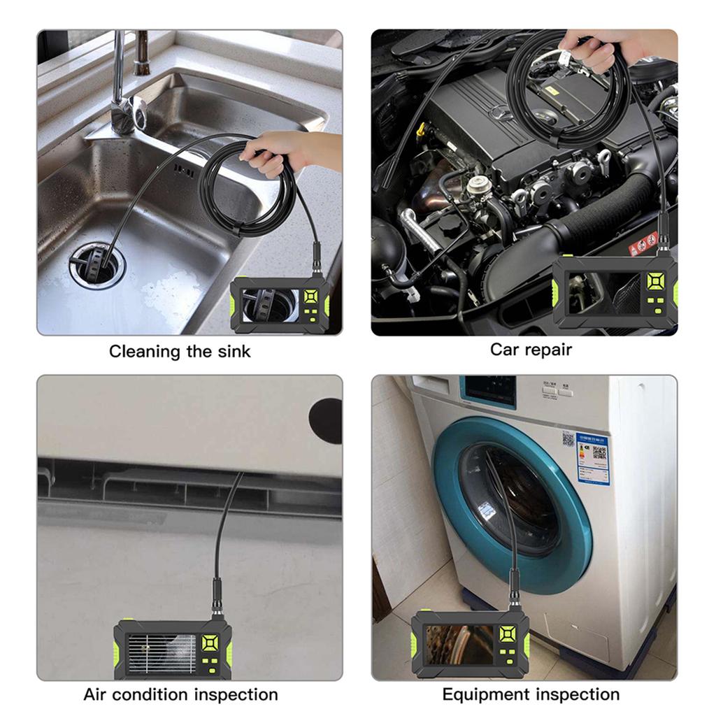 4.3in P30 1080P HD Pipe Inspection Endoscope Camera IP67 Waterproof Industrial Borescope