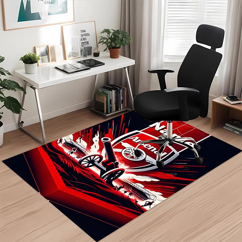 Custom Name Arsenal F.C Printed Carpet, for Office Chair Living Room Bedroom Kitchen Room Decor Gifts.
