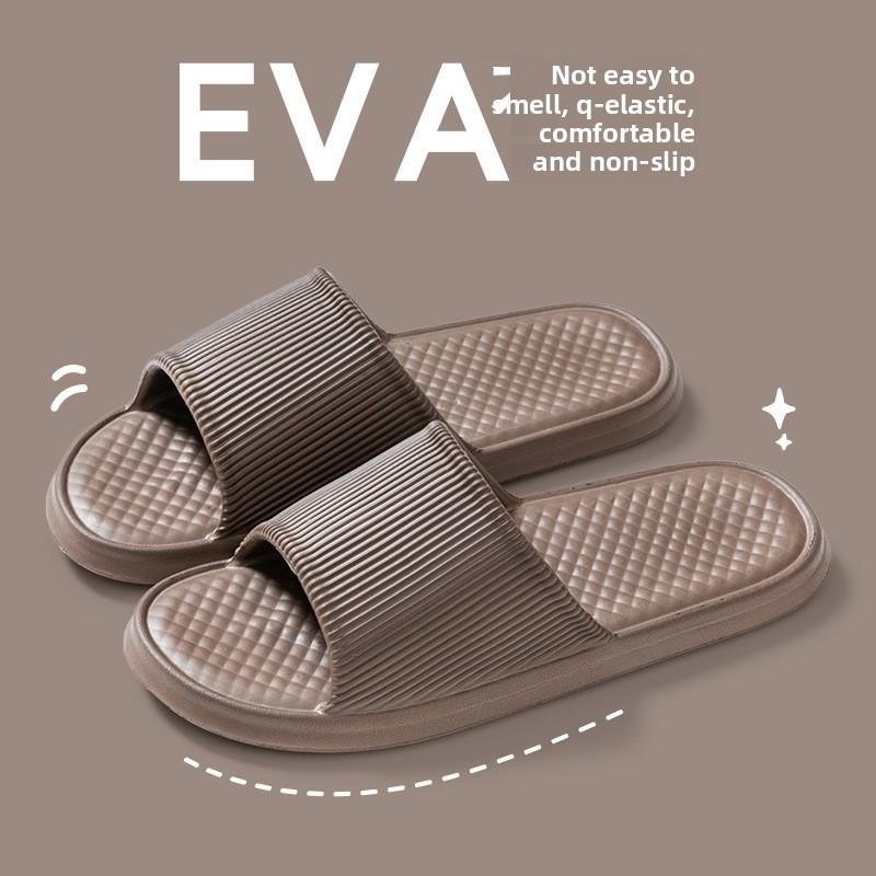 

Тапочки из ЭВА для женщин, новые для использования в помещении и дома, бесшумная ванная комната, ванна, нескользящая мягкая подошва, мужские тапочки для ношения на открытом воздухе 44-45