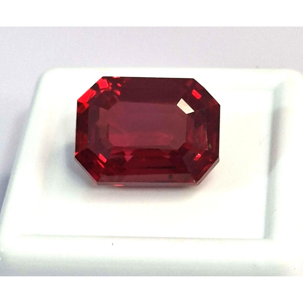 Emerald Cut Natural Ruby Red Mozambique 14-16 Ct Stunning Certified Gemstone