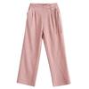 2025 Autumn New Solid Color High Waist Casual Pants Women's Loose and Thin Literary Versatile Straight Trousers