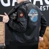 Jachetă din piele pentru bărbați Jachetă pentru bărbați Îmbrăcăminte de motocicletă din piele PU de simulare nouă Sezon de primăvară și toamnă pentru bărbați Haine de zbor pentru bărbați