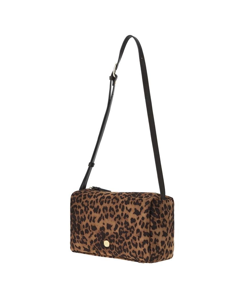 Tooamo Bella Suede Box Bag Leopard
