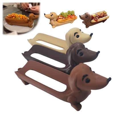 Dackel-Tablett, Hot Dogs, Sushi-Serviertablett, Süßigkeitenteller, Dackel-Essteller, süß geformte Sandwiches, Welpen-Essteller, Heimdekoration