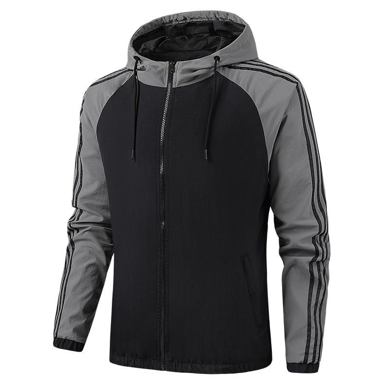 Spring Jacket Men's Youth Sports Tops Casual Hooded Cardigan Jackets Casual All-match Men's Clothing