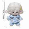 1 set Blue 10cm Cotton Doll Clothes Casual Suit Doll Dress Up Set  Doll Accessories