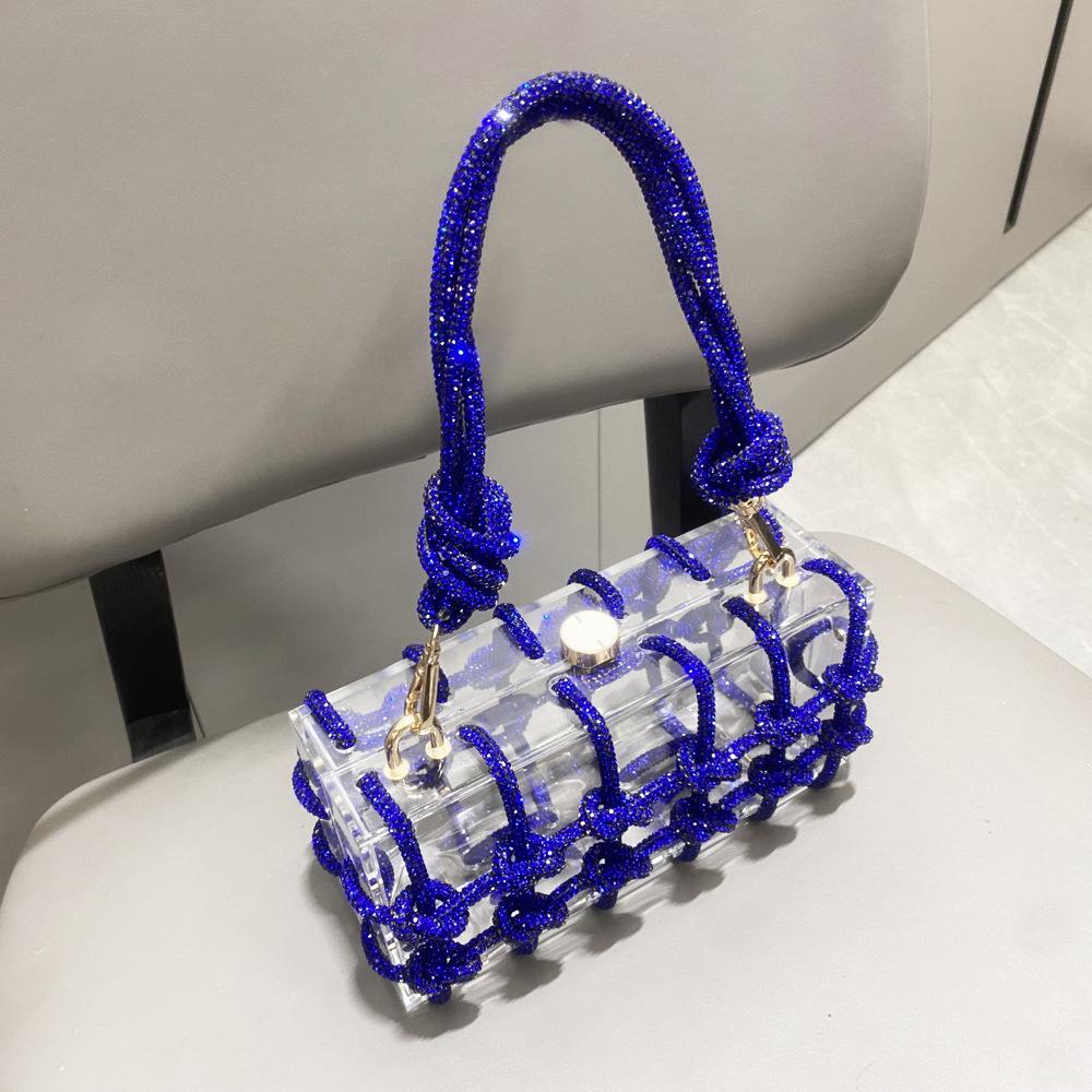 

Вечерняя сумка со стразами и ручкой, серебряные сумки с ручками сверху и кристаллами для женщин, кошельки и сумки, роскошная дизайнерская банкетная сумка темно-синий