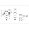 4er-Pack JR Klemme H Aluminium Traversenkupplung LED Par Bühnenlicht Schnellverschluss Haken für Rohr 32-35mm 200kg Heavy Duty Silber