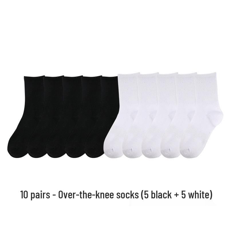 Unisex Ankle & Mid-Calf Sports Socks - Solid Colors for All Seasons