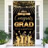Polyester Graduation Flag 72.8X35.4Inch Graduation Backdrop Hanging Ornament For Festival Decoration Social Gathering
