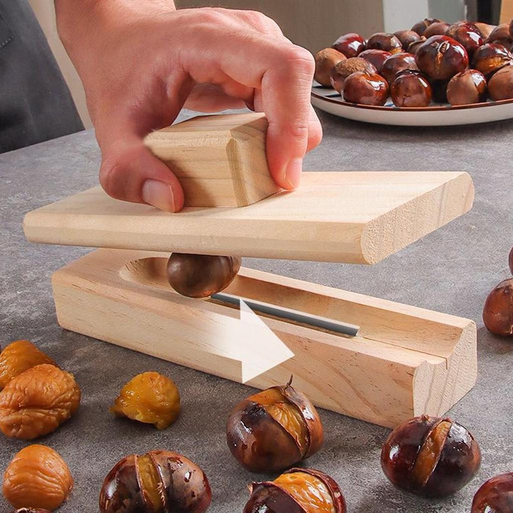 Manual Nut Opener Wooden Chestnut Opener Tool Duty Walnut Plier Opener Tool For Walnuts Chestnuts Pecans Hazelnuts Almonds