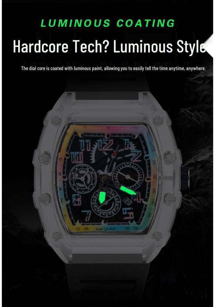 Pánské automatické křemenné hodinky Richard – Stylové, luminiscenční a vodotěsné pro běžné sportovní aktivity