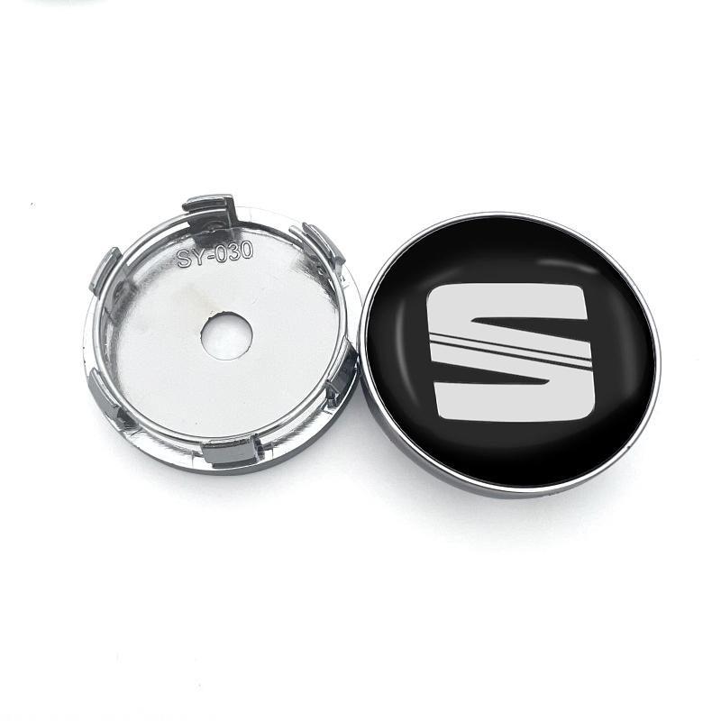 4Pcs 60MM Car Wheel Center Hub Cap Car Accessories For SEAT Leon FR Altea Ibiza Cordoba Alhambra Arona Ateca Exeo