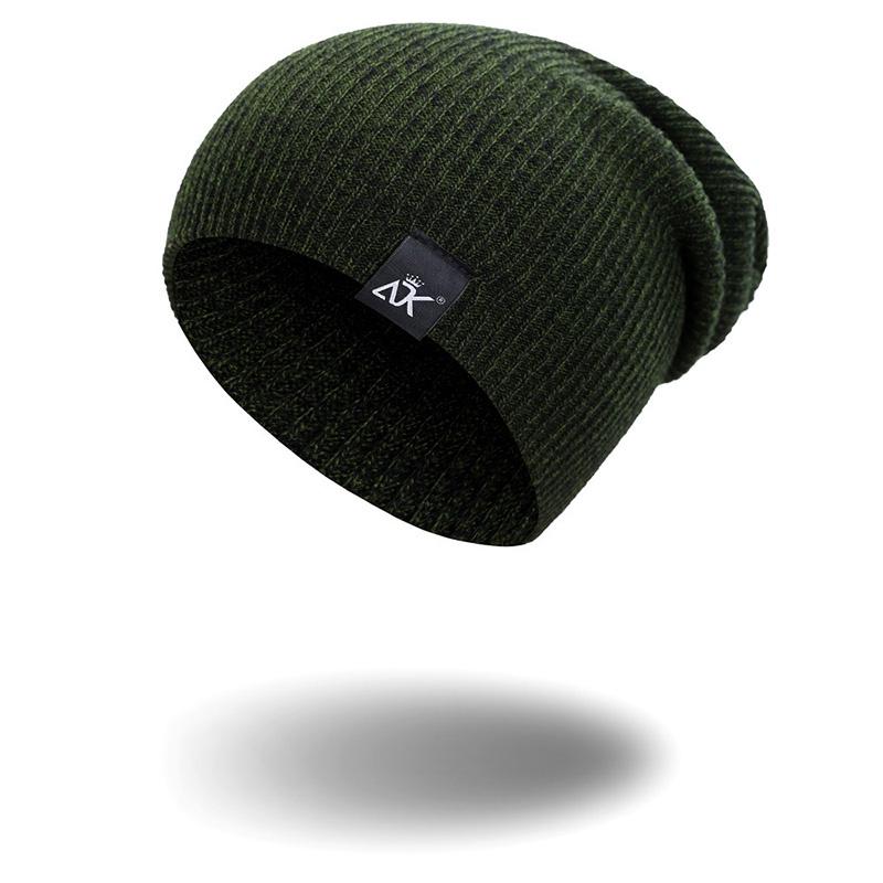 Unisex Women Men Camping Hat Winter Beanie Baggy Warm Wool Ski Cap Line Fleece