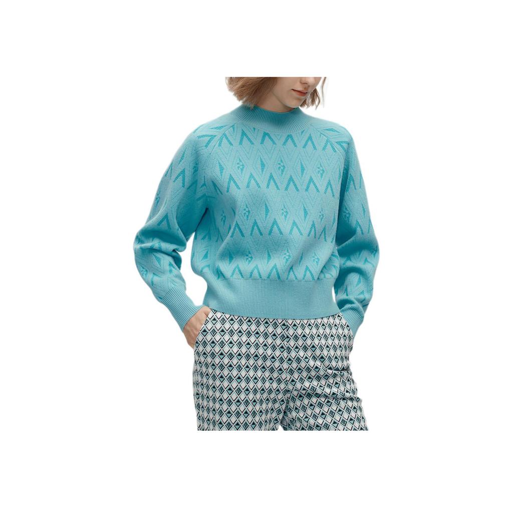 Fila Emerald Solid Color Round Neck Casual Long Sleeve Sweater Women Sweater F11W414404F-ZA