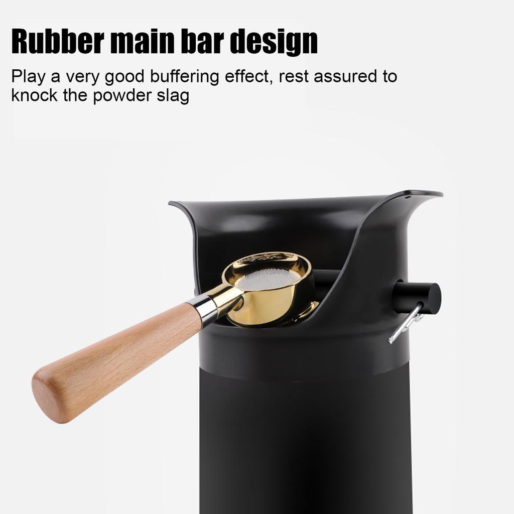 Coffee Knock Box Commercial Floor Standing Coffee Grounds Collection Bin for Restaurants Home Kitchens