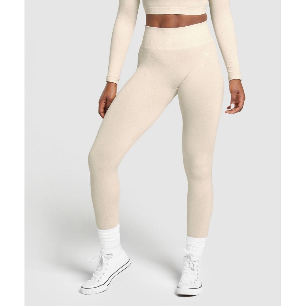 

Gymshark Бесшовные леггинсы Adapt Fleck Coconut White B2A1B WBDB