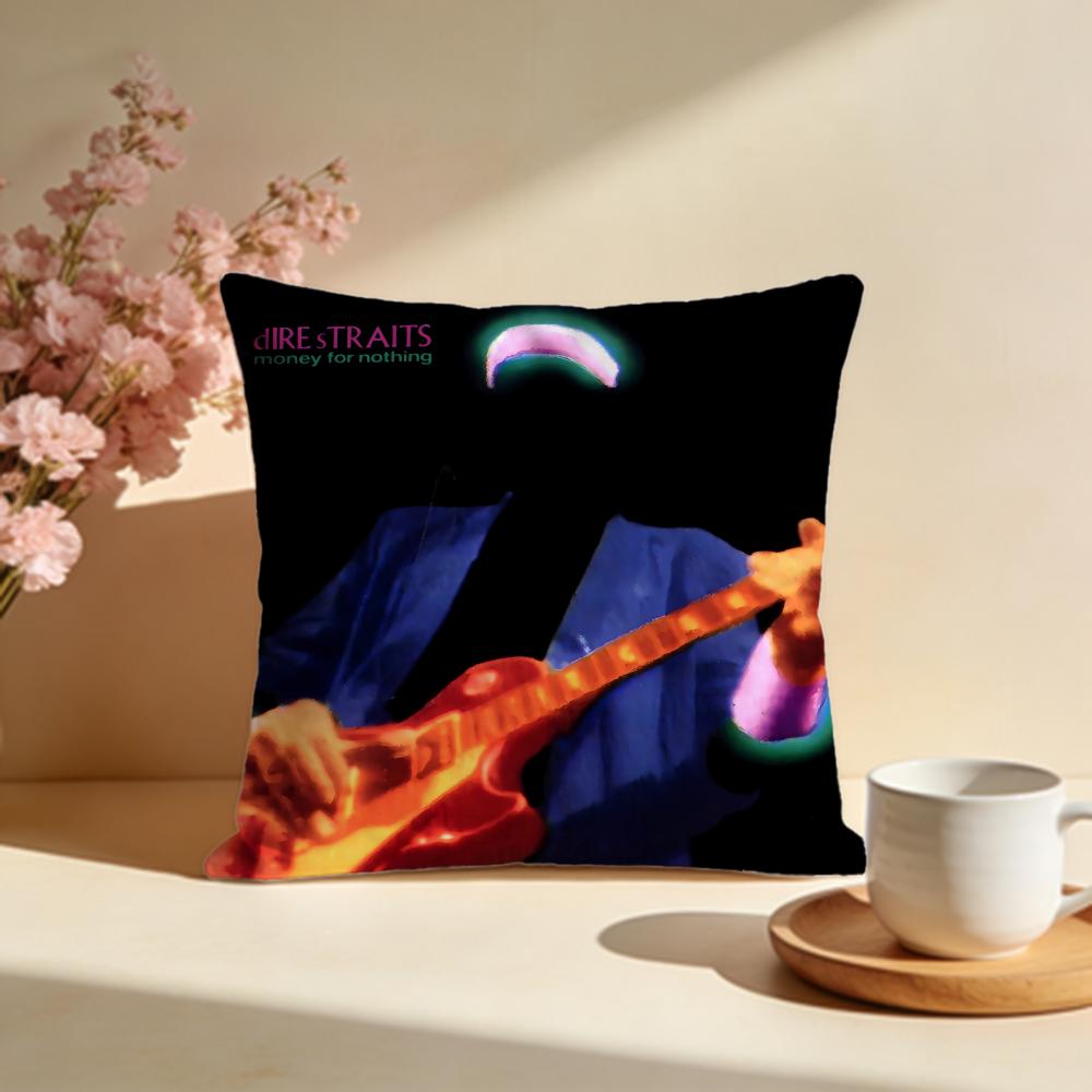 Hot DDire Straits Rockable Cushion Cover Stylish Washable Pillow Cover Ideal for Couch Bedroom Car Decoration