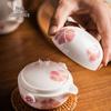 Yiwen Ceramic Cherry Blossom Portable Tea Set