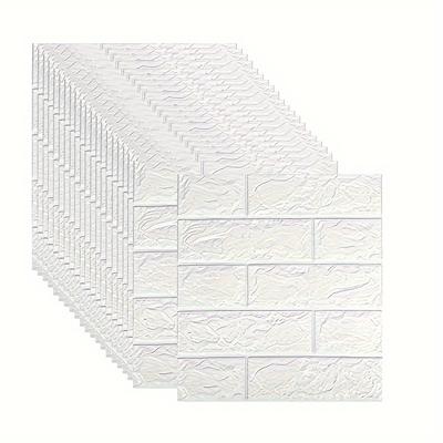 25 szt. 3D Brick Peel and Stick Wallpaper 3D Brick Wall Panels Samoprzylepne Wodoodporne PE Foam Malowalne Do Sypialni/Ściany TV I Dekoracji Domu