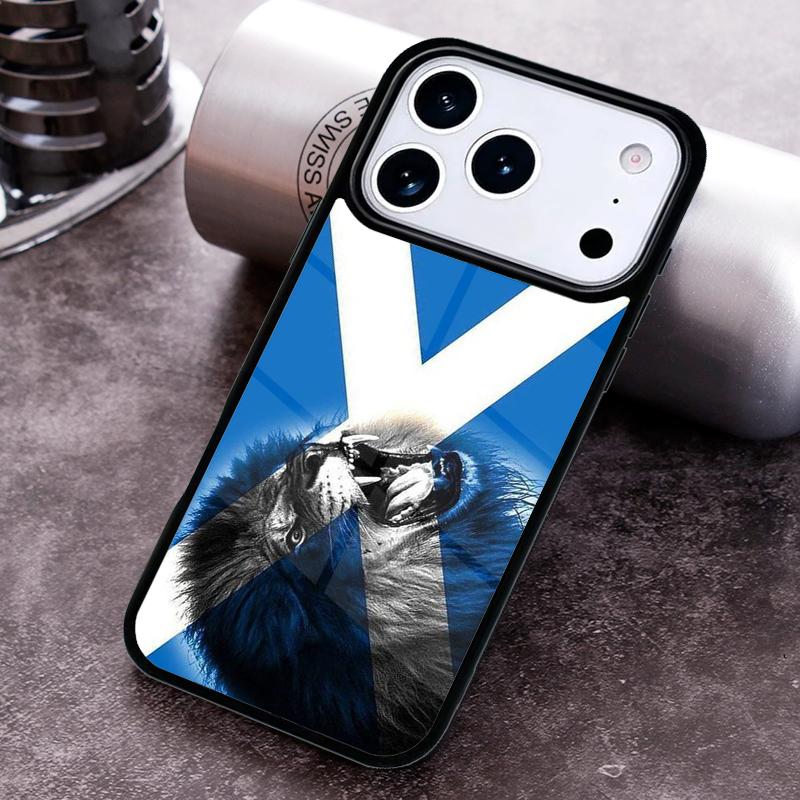 Scottish Silk Flag printed Phone Case For iPhone 17,16e,15,14,13,12,11,Mini,Pro,MAX soft Silicone Cover